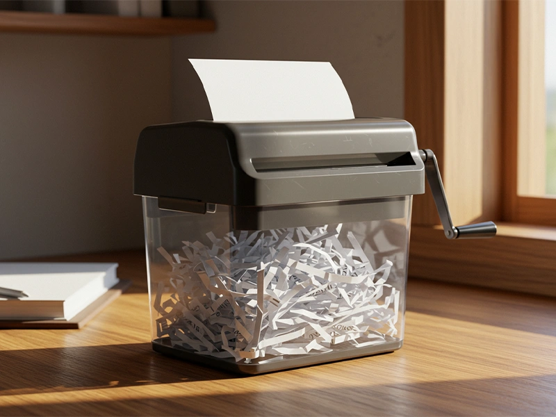 کاغذ خردکن دستی