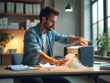 استفاده از دستگاه کاغذ خرد کن